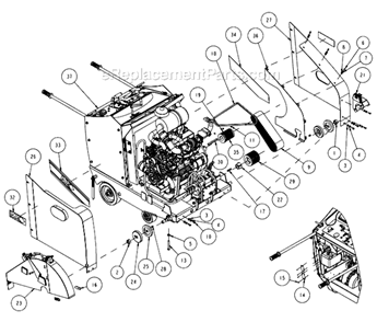 Part Location Diagram of 168596-5 MK Diamond Assy, Flange, Outer, 5"